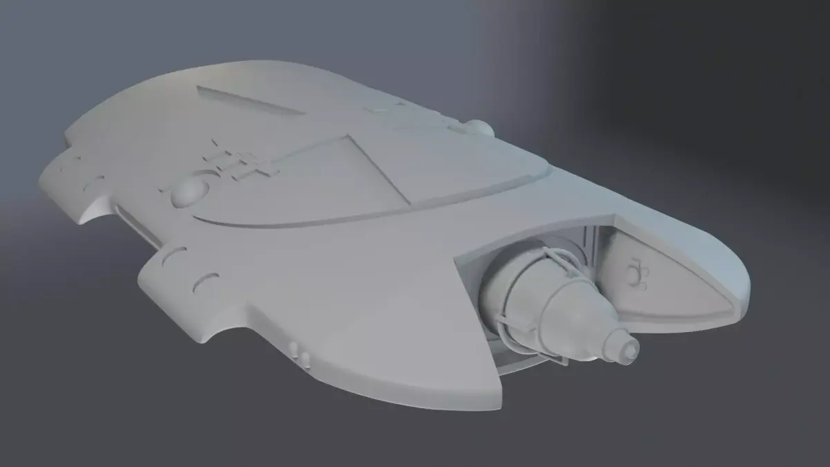 Jarak Ship - Space 1999 Catacombs 3D print model
