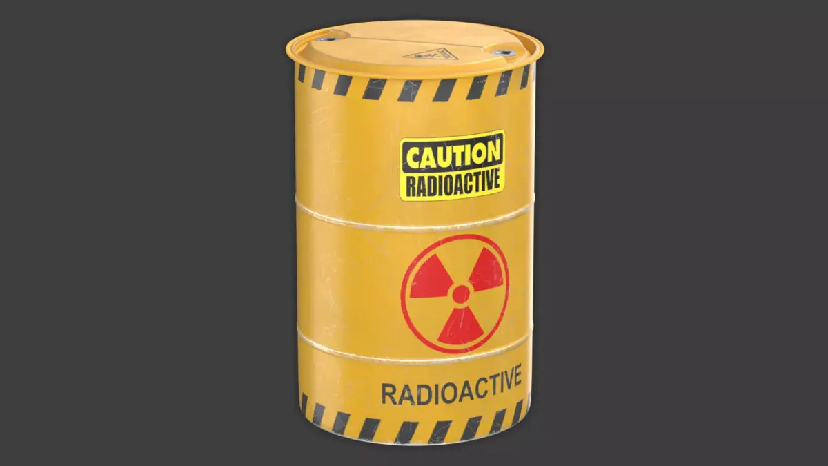 Radioactive Waste Barrel 3D model