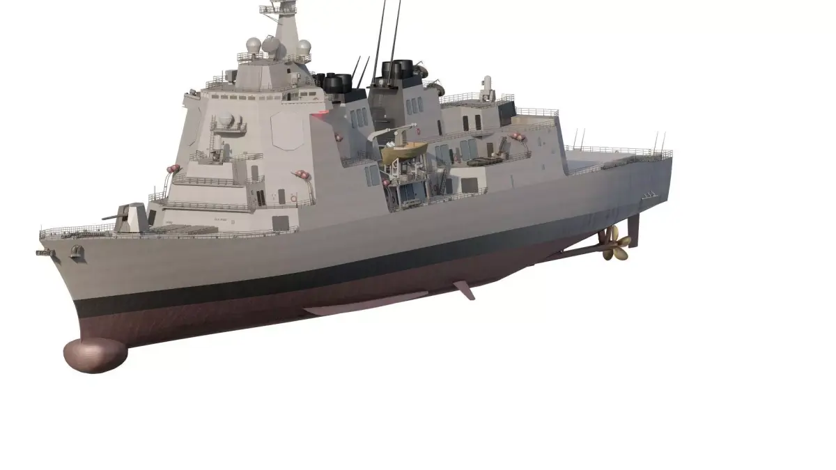 JAPAN NAVY guided missile destroyer 3D model
