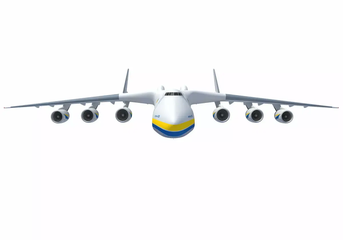 Antonov An-225 Mriya Aerial Scene 3D model