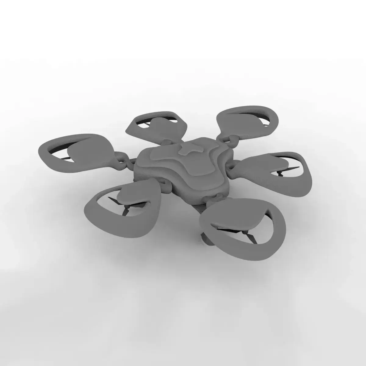Hexagon Mesh Drone Free 3D model