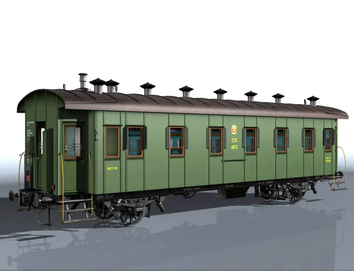 Passenger wagon 3D model