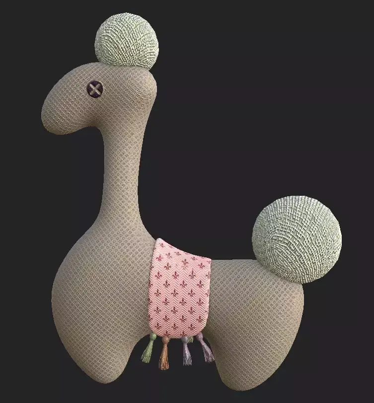 lama doll Free 3D model