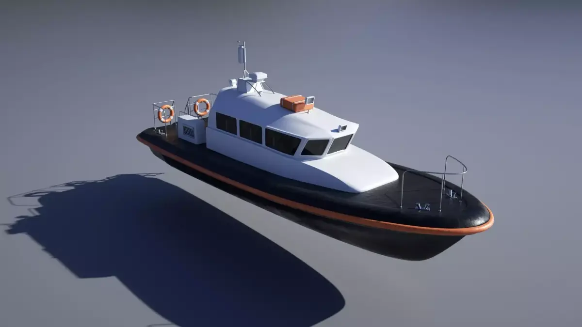 Pilot Boat 3D model buy