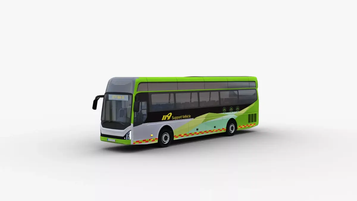 Hyundai UNIVERSE FCEV Low-poly 3D model