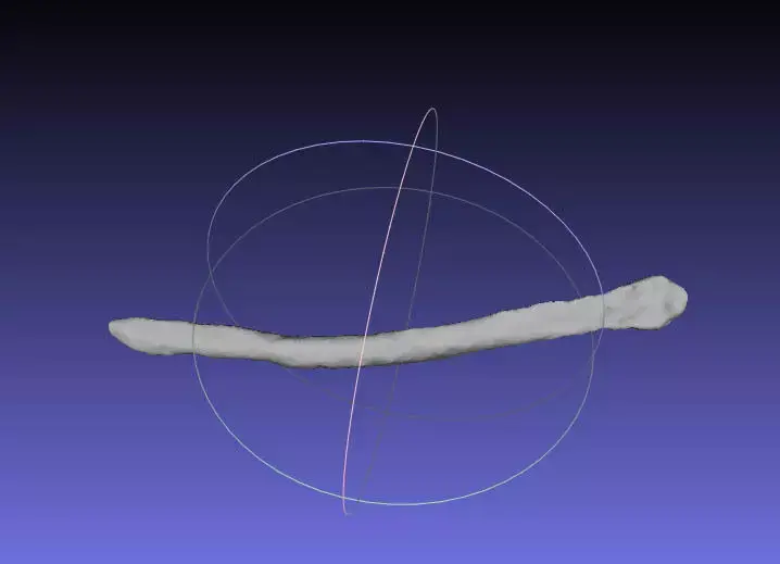 Psittacosaurus Right Dorsal Rib 3 Mirrored Free 3D print model