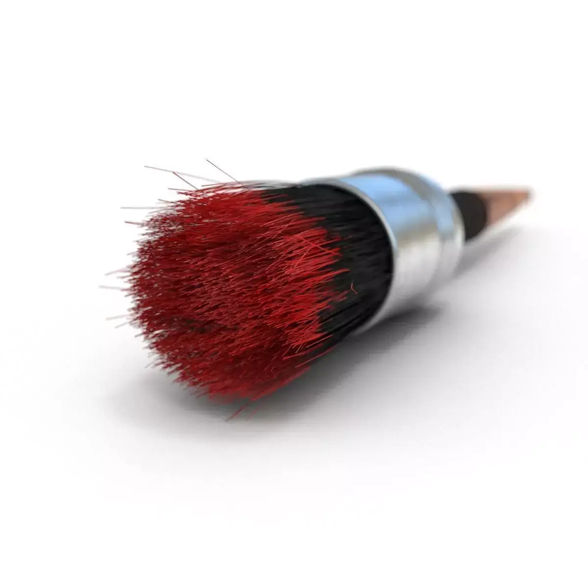 Paint brush 3D model 4