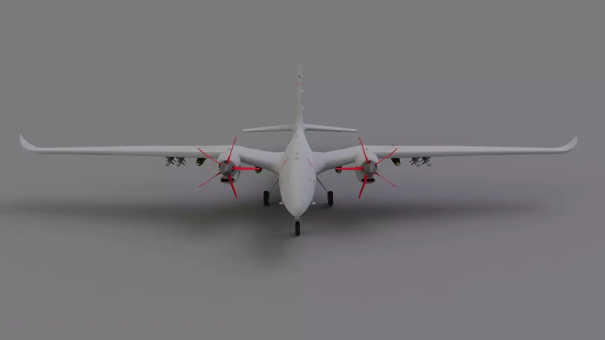 Baykar Akinci  UAV 3d Model Low-poly 3D model
