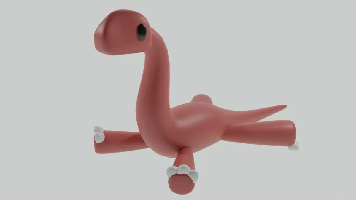 Brontosauru cute 3D model 3D model