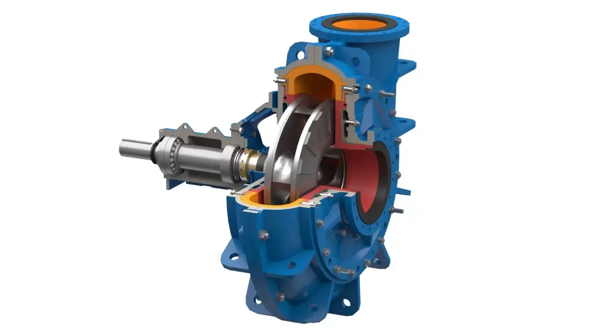 Horizontal Centrifugal Pump Low-poly 3D model