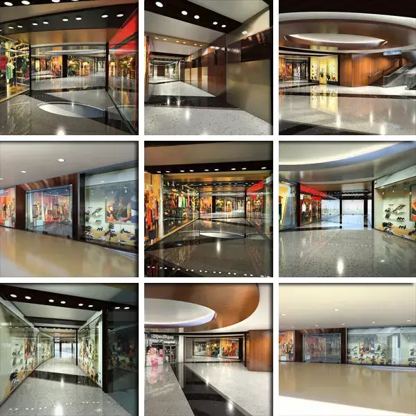 Shopping Mall Interior and Entry 3D model