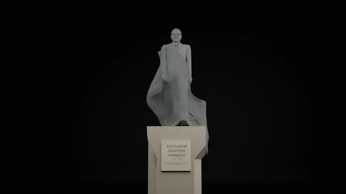 Salvador Allende Monument 3D model