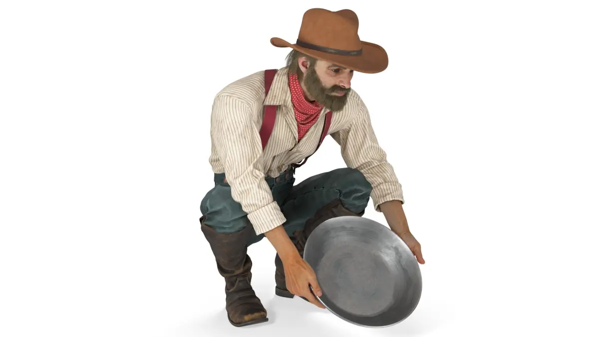 Working Gold Rush Miner 3D model
