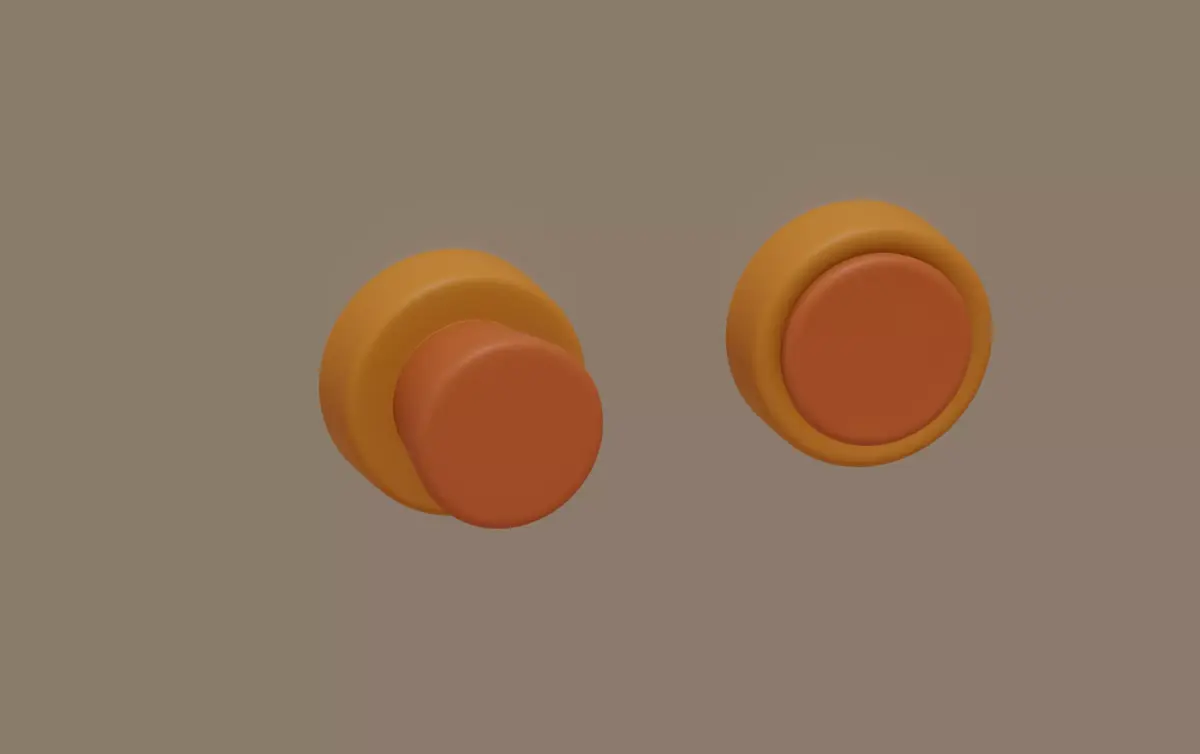 Toon Button 3D model