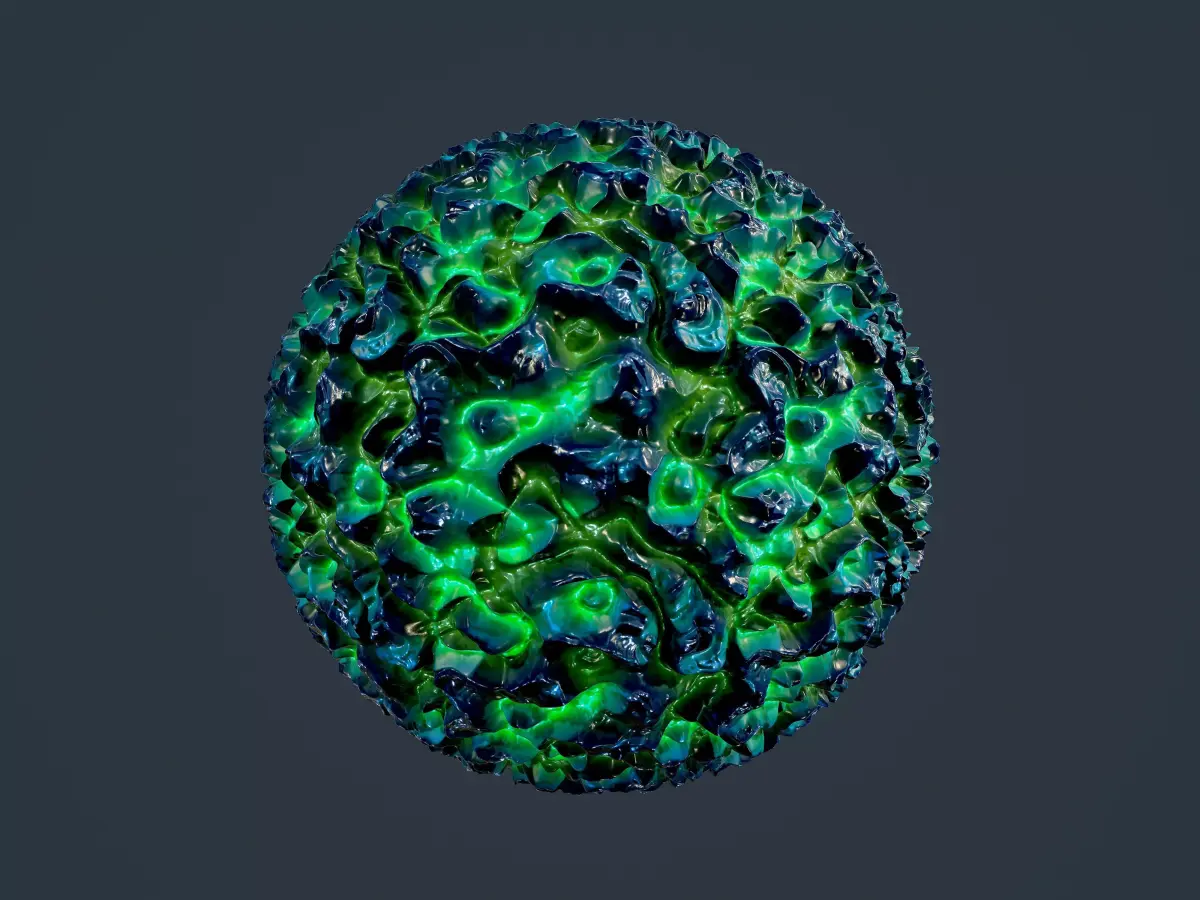 Sci-fi Alien Creature Environment Seamless PBR Texture 09 Texture