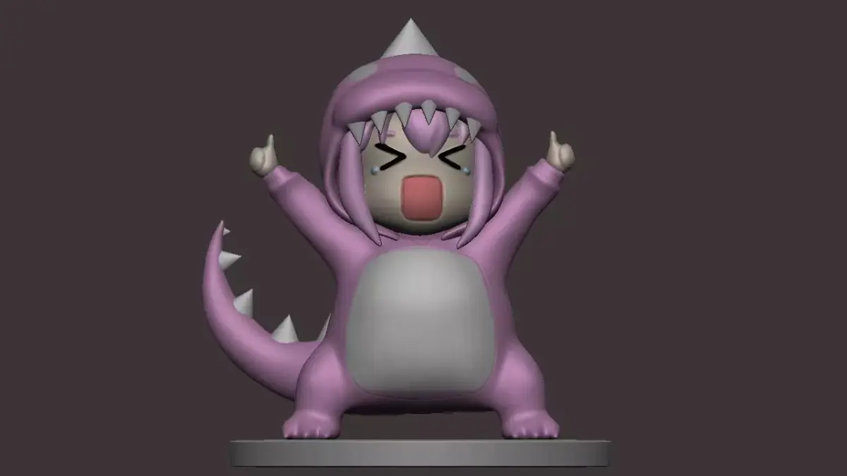 bocchi the rock dinosaur 3D print model