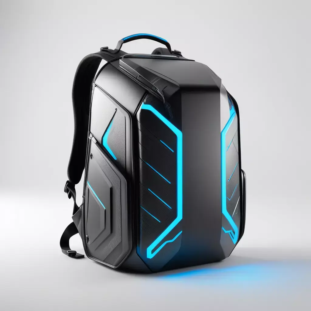 Futuristic Hard Shell Gaming Backpack 3D model