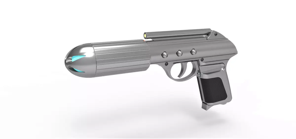 Standard issue agent sidearm J2 from the movie Men in Black 3D model