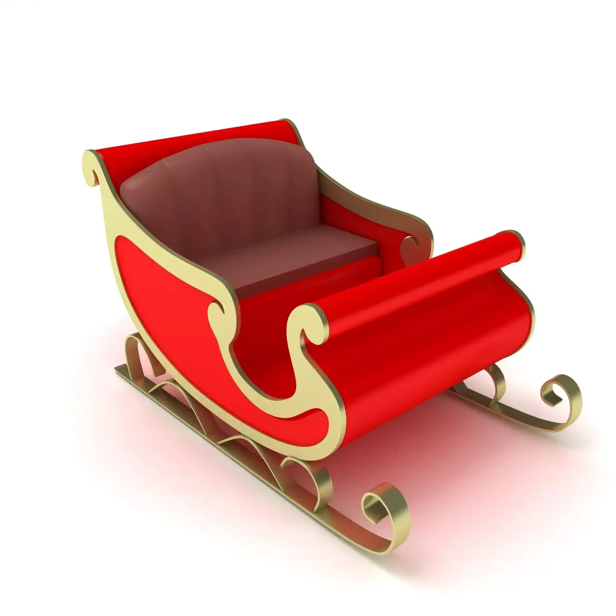 Sleigh santa claus 3D model