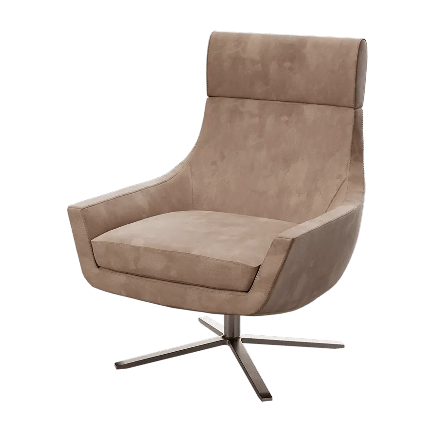  Replica Glee High Back Armchair Model, Light Brown  purchase