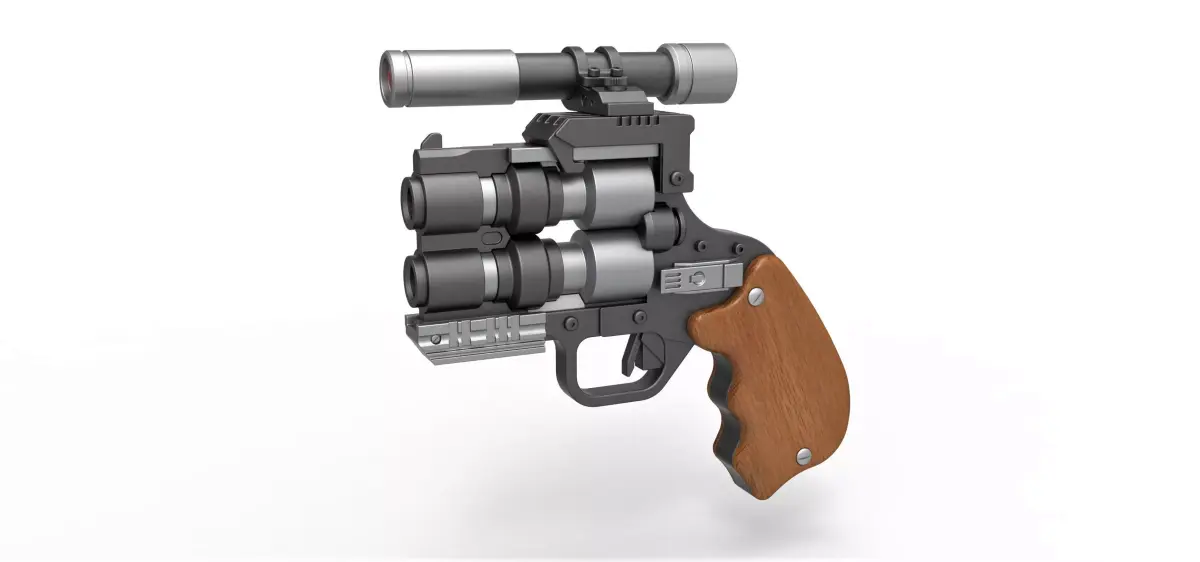 Snubble special Blaster pistol from Solo A Star Wars Story 3D model