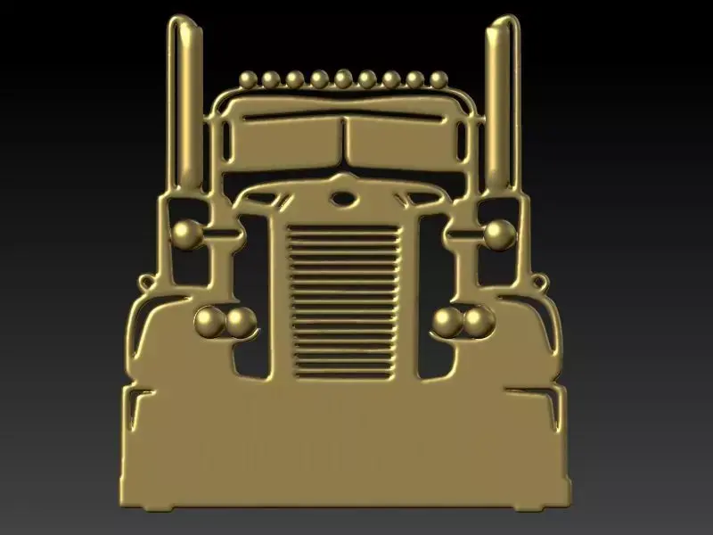 Semi Trailer Truck Pendant Necklace Jewerlry 3D print model buy