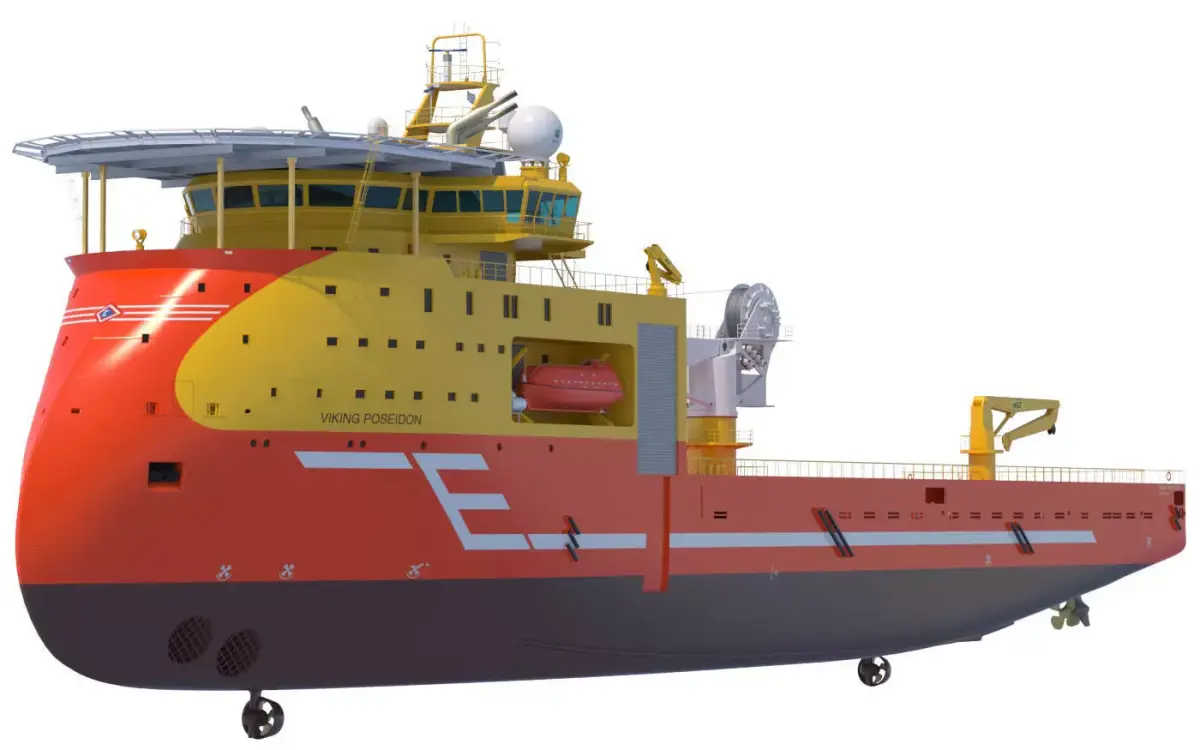 Offshore Construction Vessel Viking Poseidon 3D model