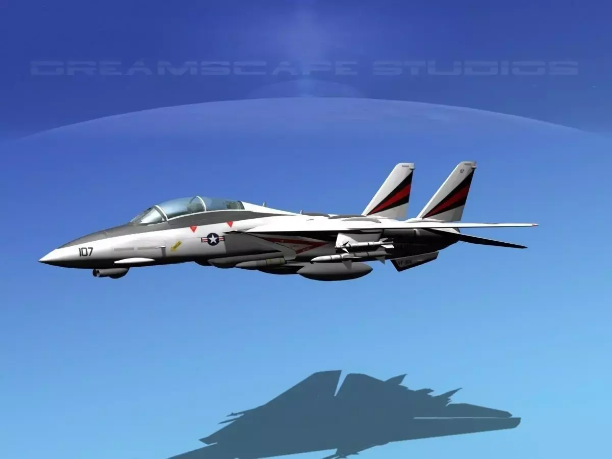 Grumman F-14D Tomcat T10a vf154 3D model