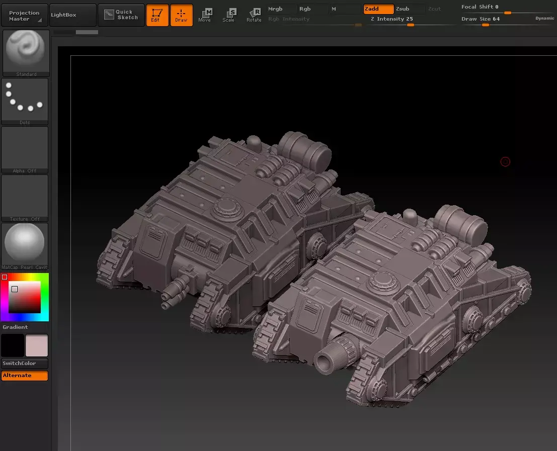GALAN DRACOS infantry transport 3D print model