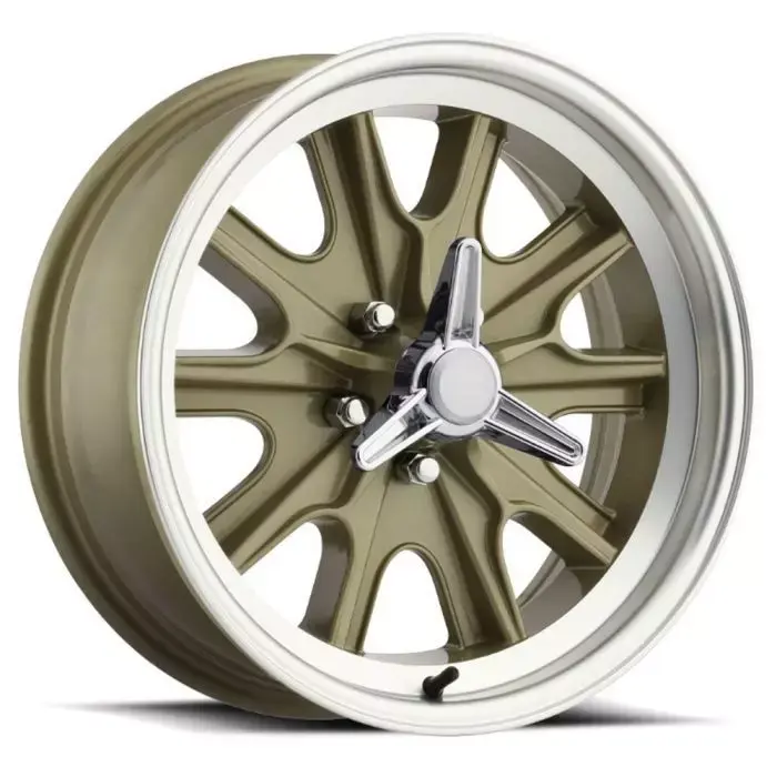 Legendary Wheel Co HB45 Alloy Wheel 17x8 Gold Haze Machined 3D model