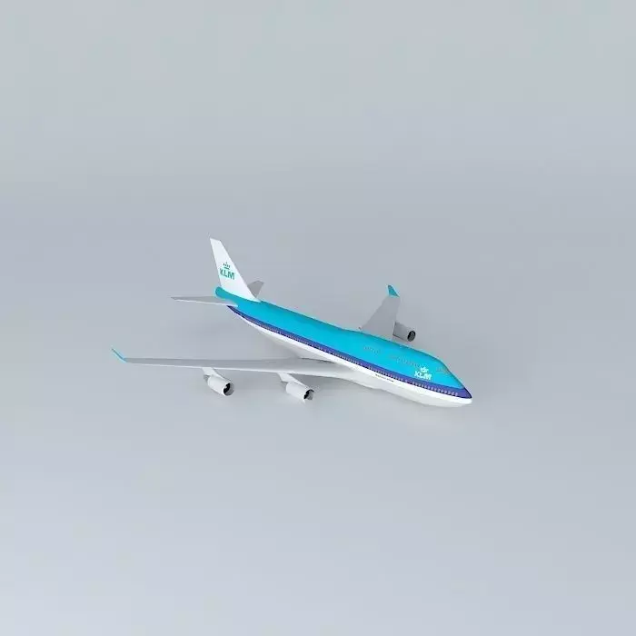 KLM 747-400 Free 3D model