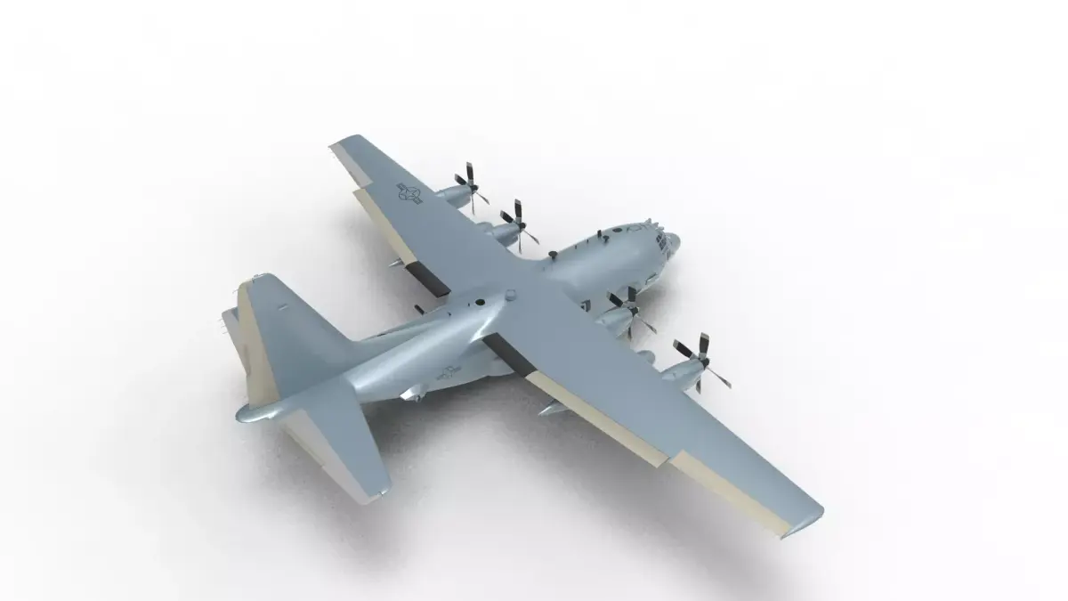 Lockheed C-130 Hercules 3D model purchase