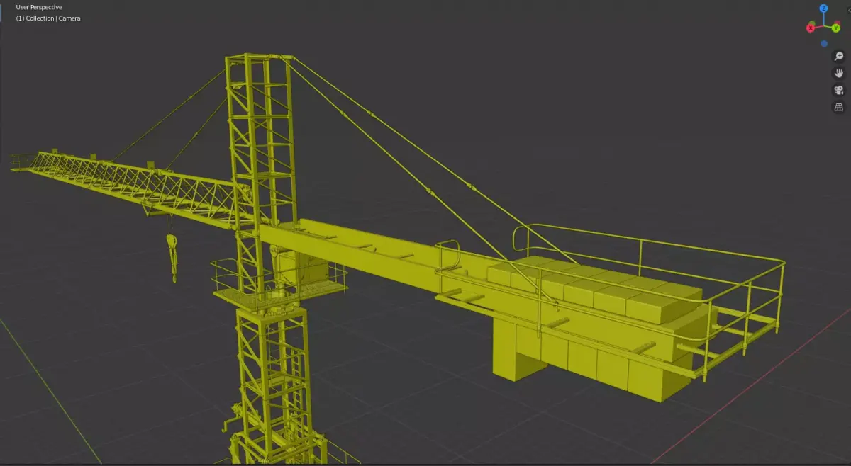 Crane 3d model construction 3D model
