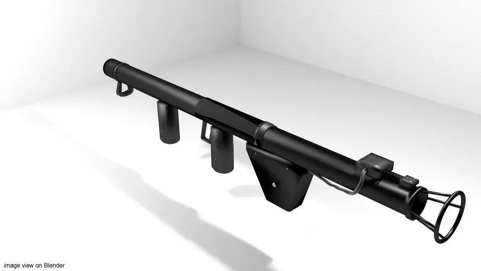 Rocket Launcher - Shoulder-fired - M1 Bazooka 3D model