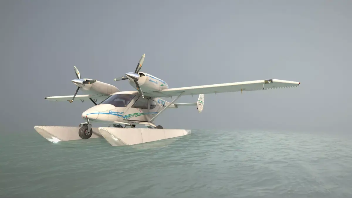 Accord-201 Floatsplane Discovery Livery Low-poly 3D model