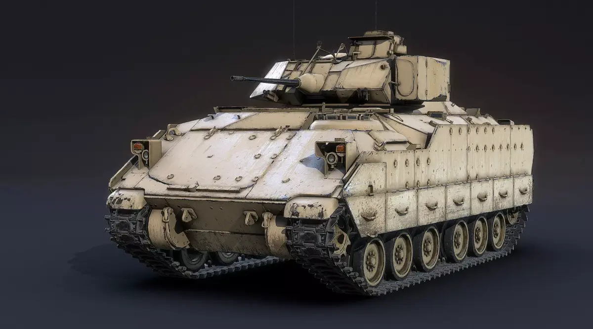 M2A2 Bradley Low-poly 3D model