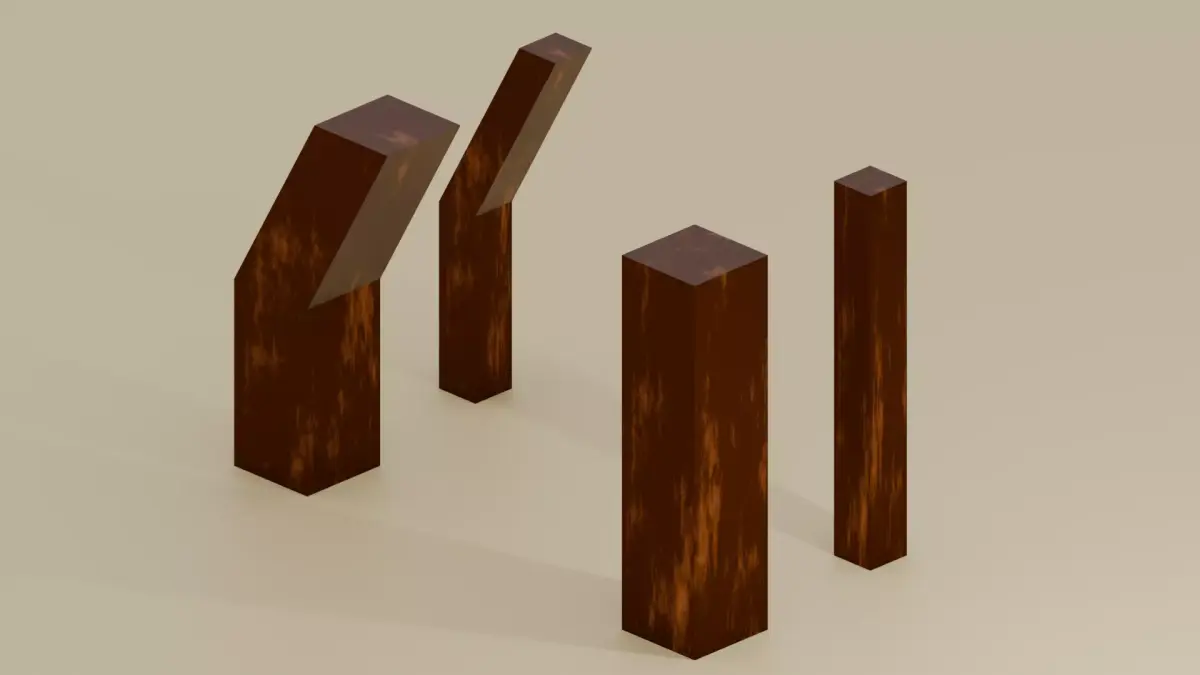 Heritage Transit Modular Pillar and Archway Set Low-poly 3D model