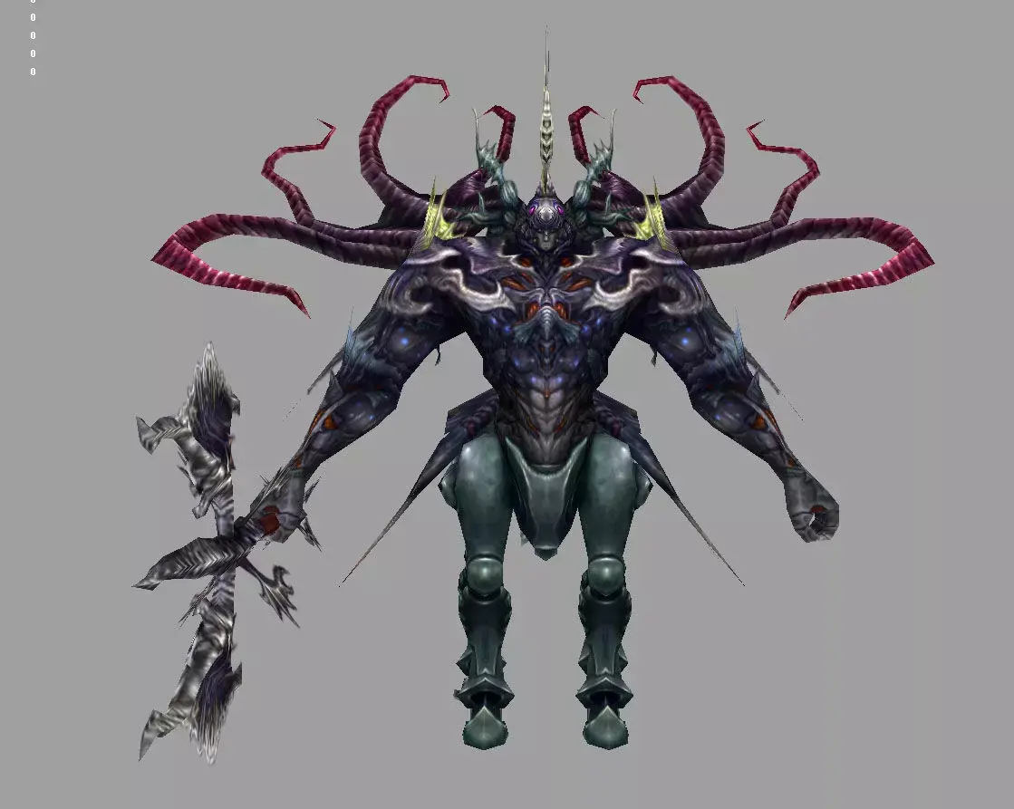 Sphinx final fantasy xiv art Low-poly 3D model