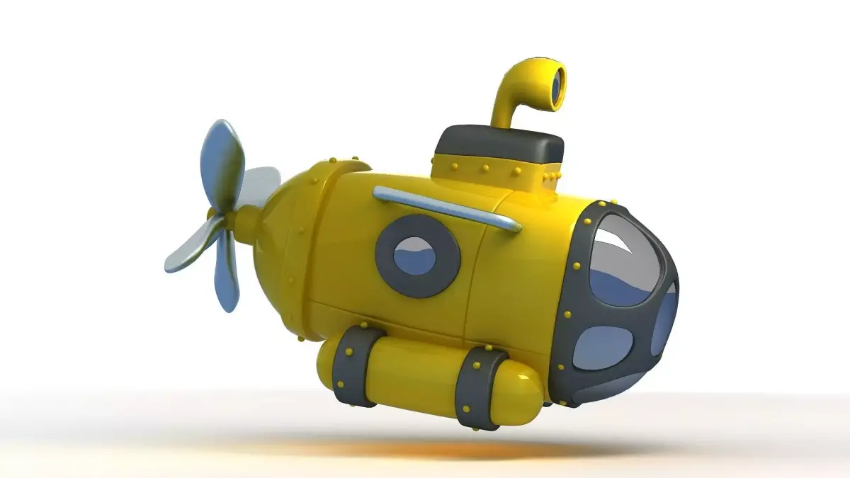  submarine seawolf navy attack deep vehicle nuclear missile  3D model