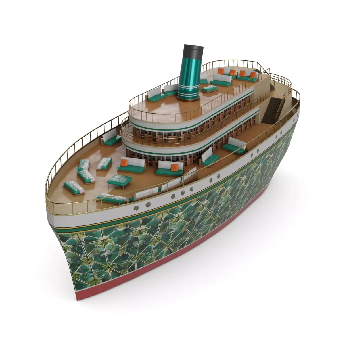 Luxury Liner Low-poly 3D model