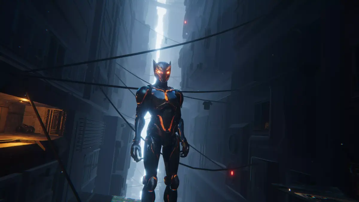Cyber Sentinel Ninja humanoid character  Low-poly 3D model