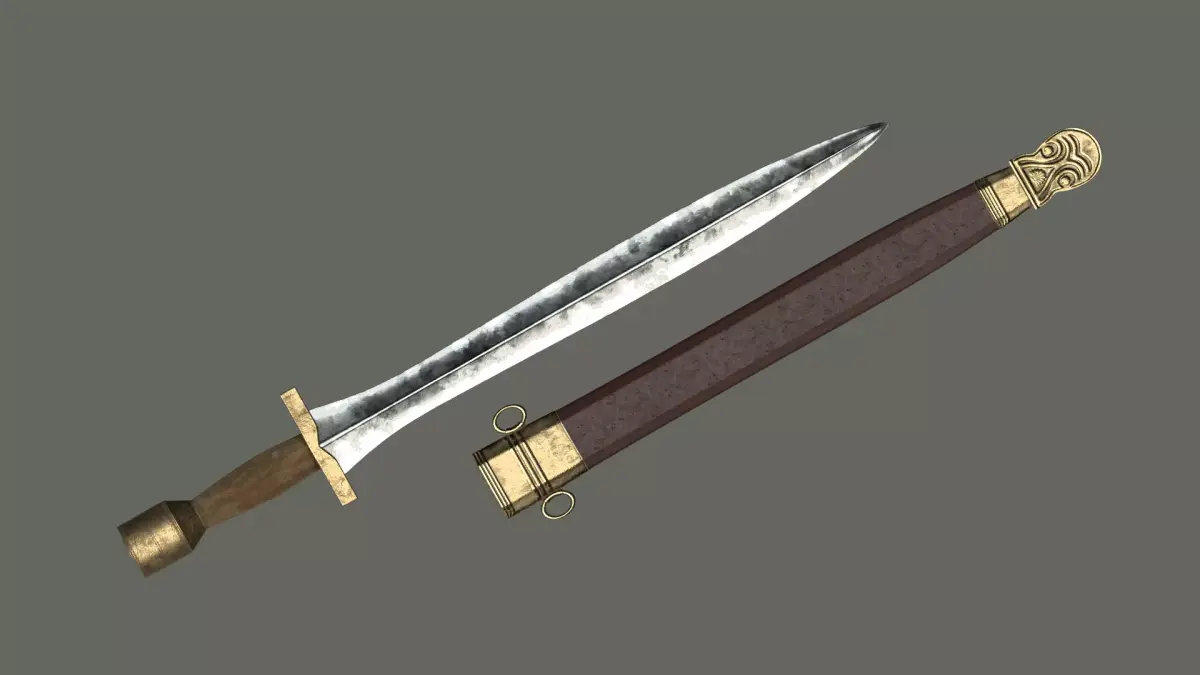 Xiphos - Greek Sword 3D model