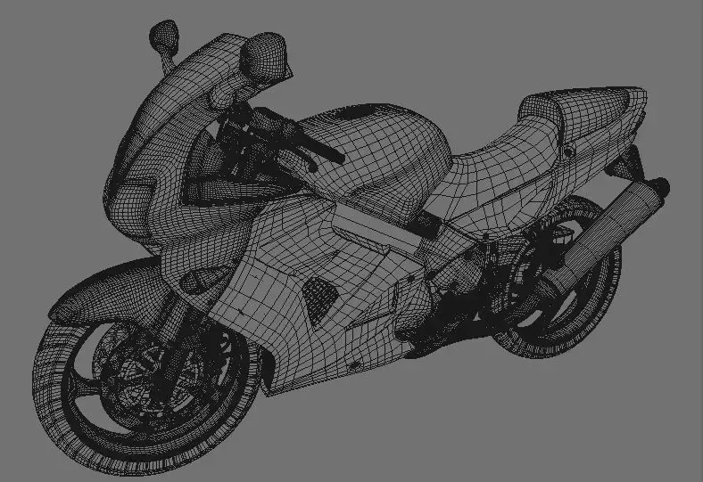 motorcycle yamaha 3D model purchase
