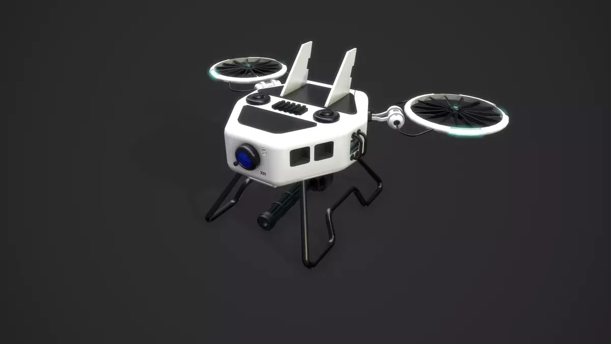 Drone RX Low-poly 3D model