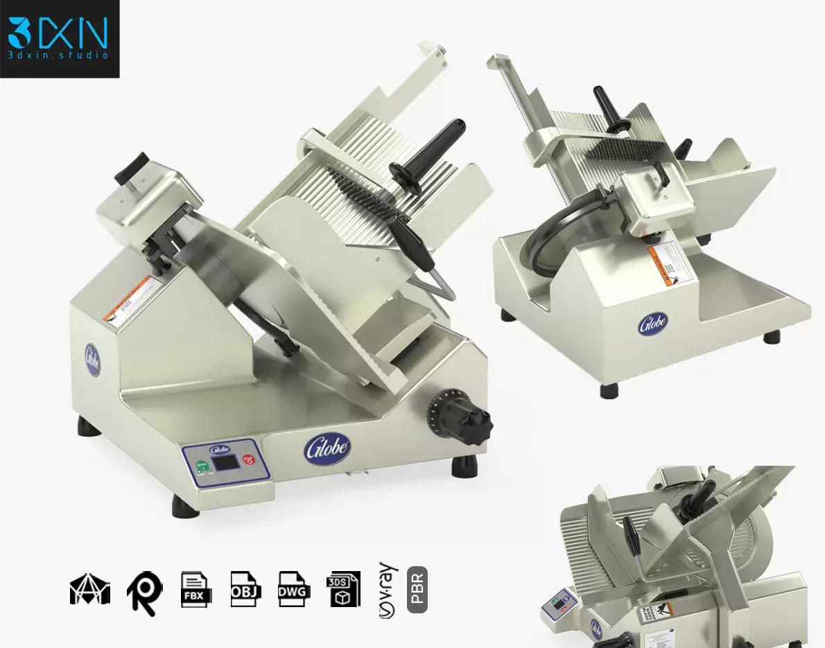 Globe SG13 Premium Heavy-Duty Manual Slicer 3D model