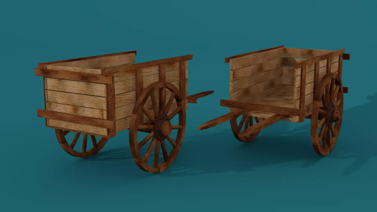 Old Wagon  3D model