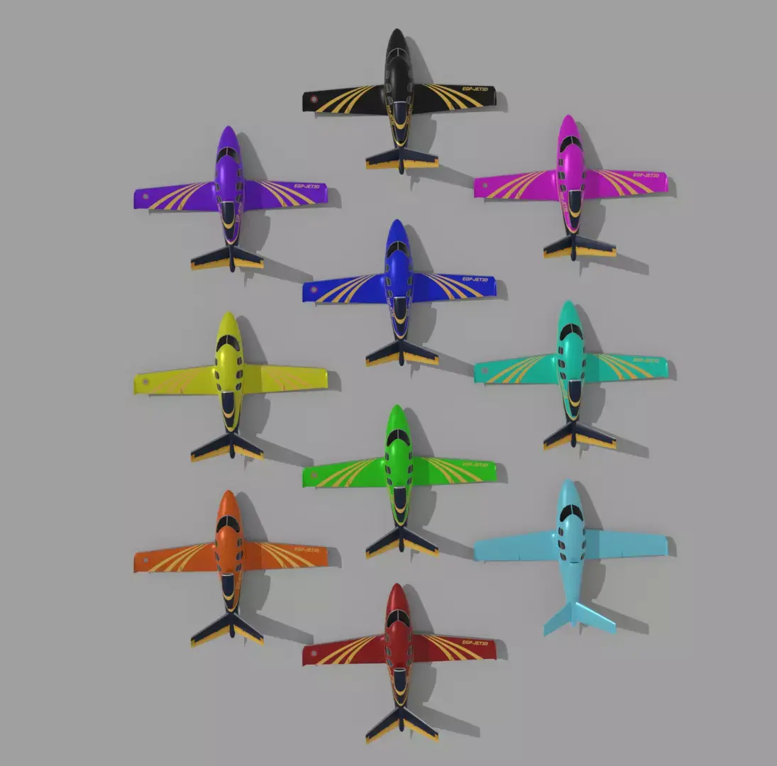 power rangers plane Low-poly 3D model