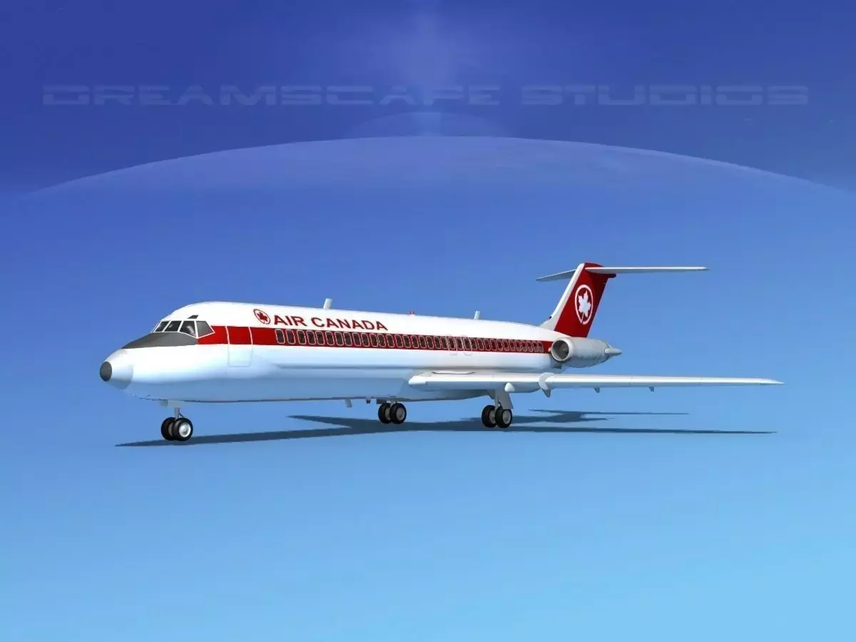 Douglas DC-9-30 Air Canada 3D model