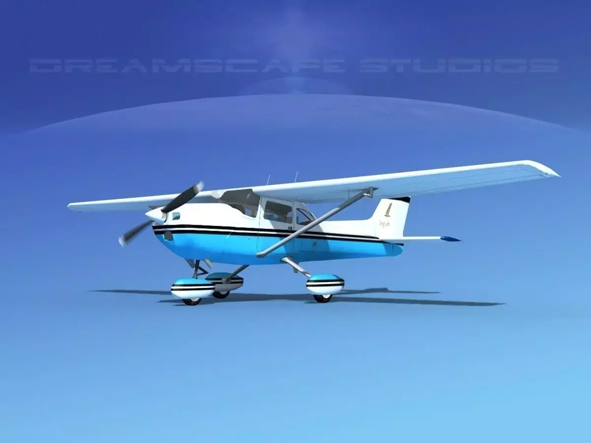 Cessna 172 Skyhawk 1976 V07 3D model