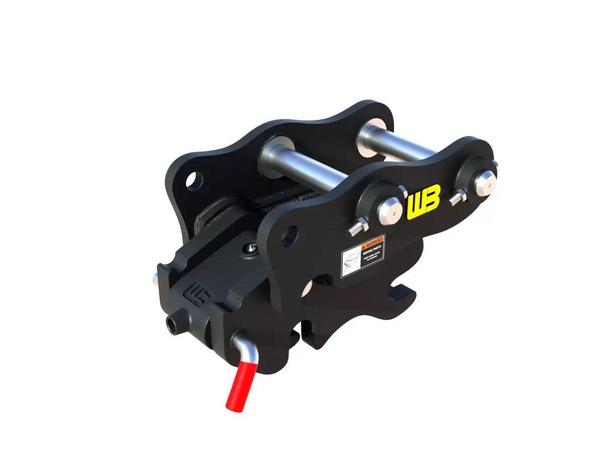 WB  Spring Loaded Manual Coupler Mini Excavator and Backhoe Low-poly 3D model